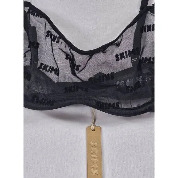 Skims Ultra fine mesh bra Nwt - Picture 3 of 10